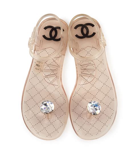 womens chanel sandals|chanel transparent sandals.